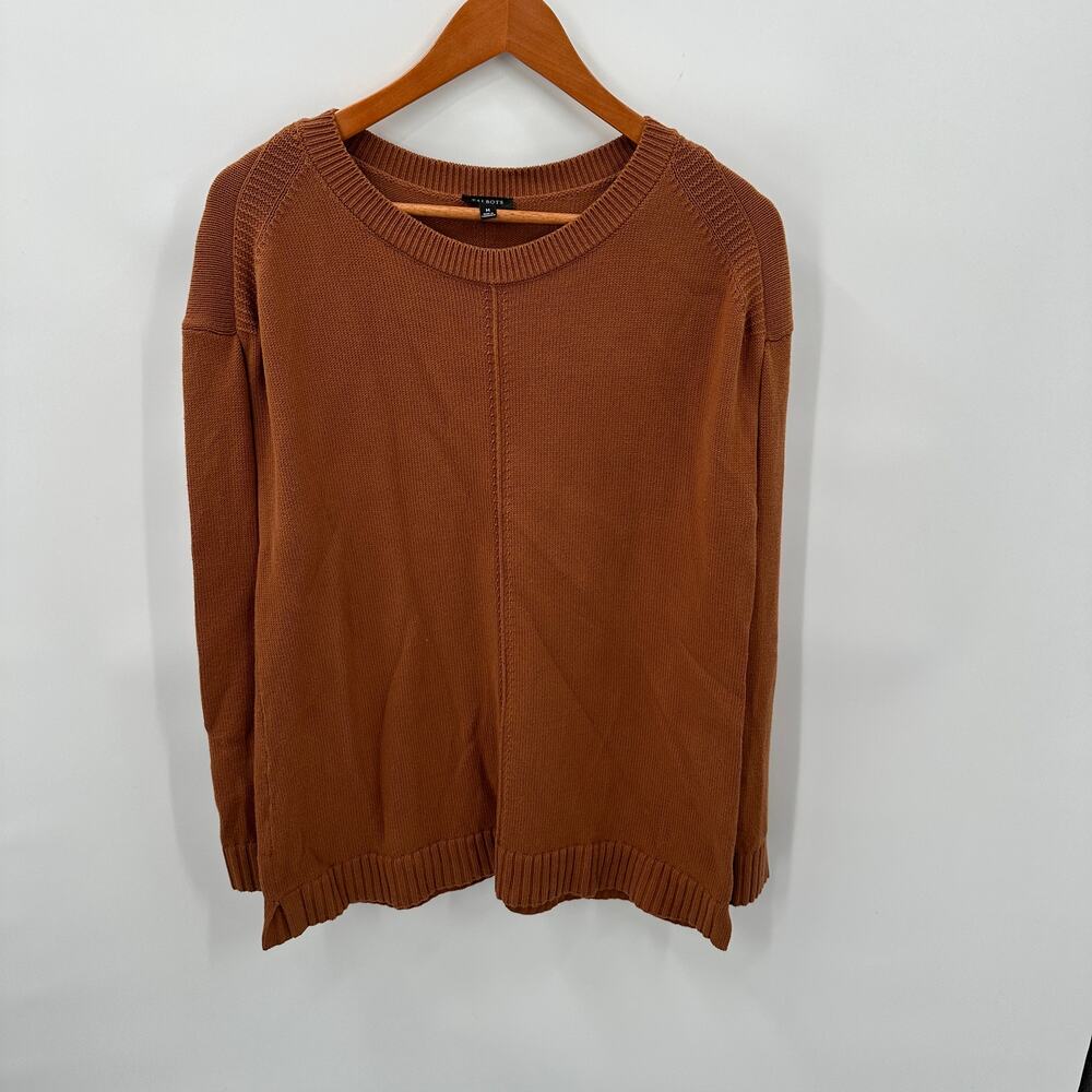 TALBOTS Brown Crewneck Knit Sweater // M